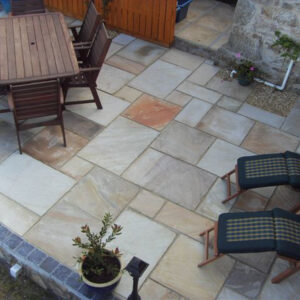 Fossil Buff Natural Sandstone Patio Slabs