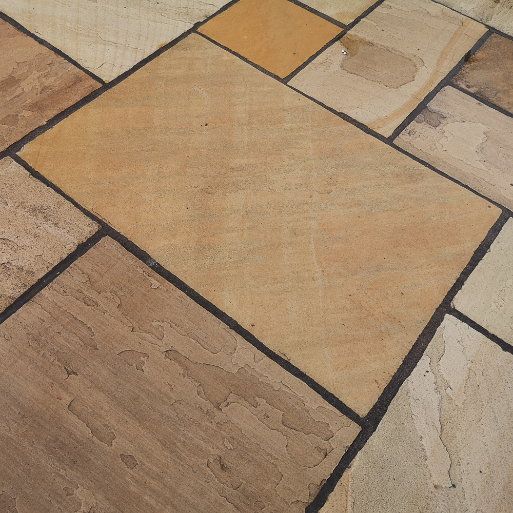 Fossil Buff Natural Sandstone Patio Slabs