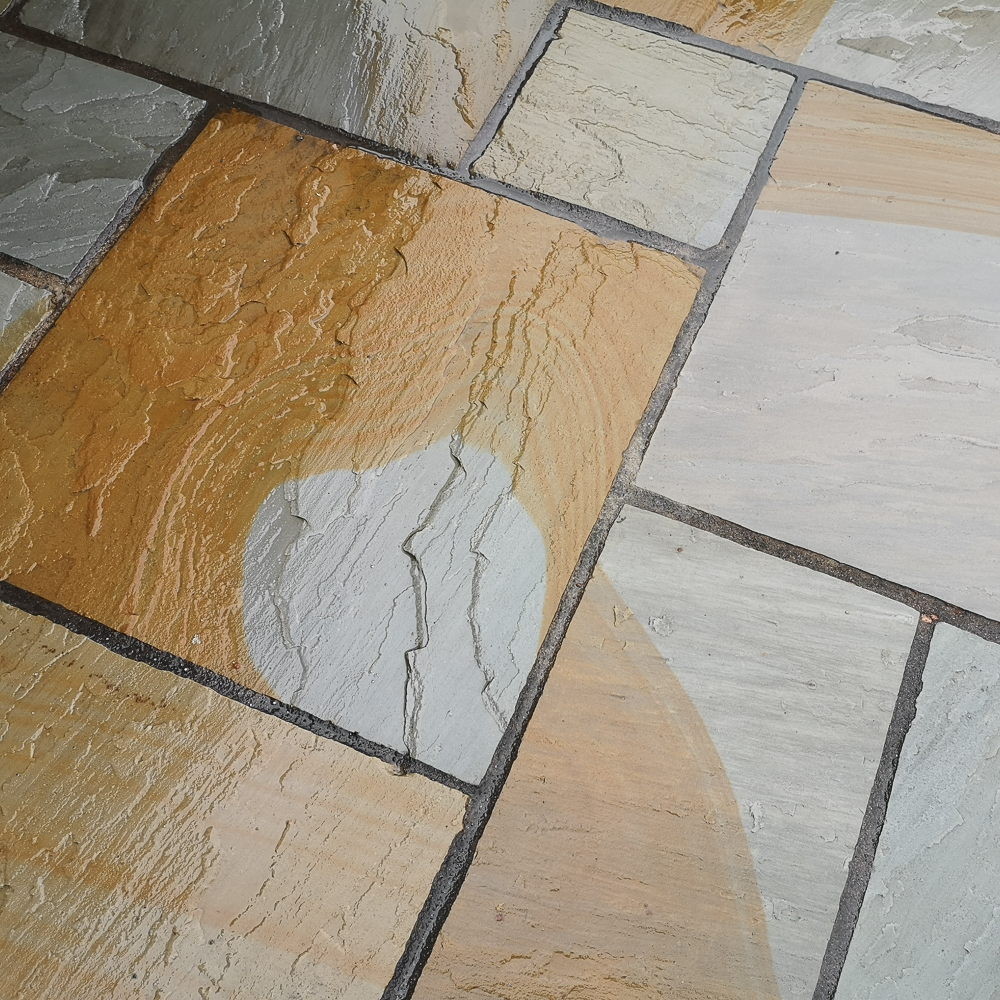 Indian York Natural Sandstone Patio Slabs