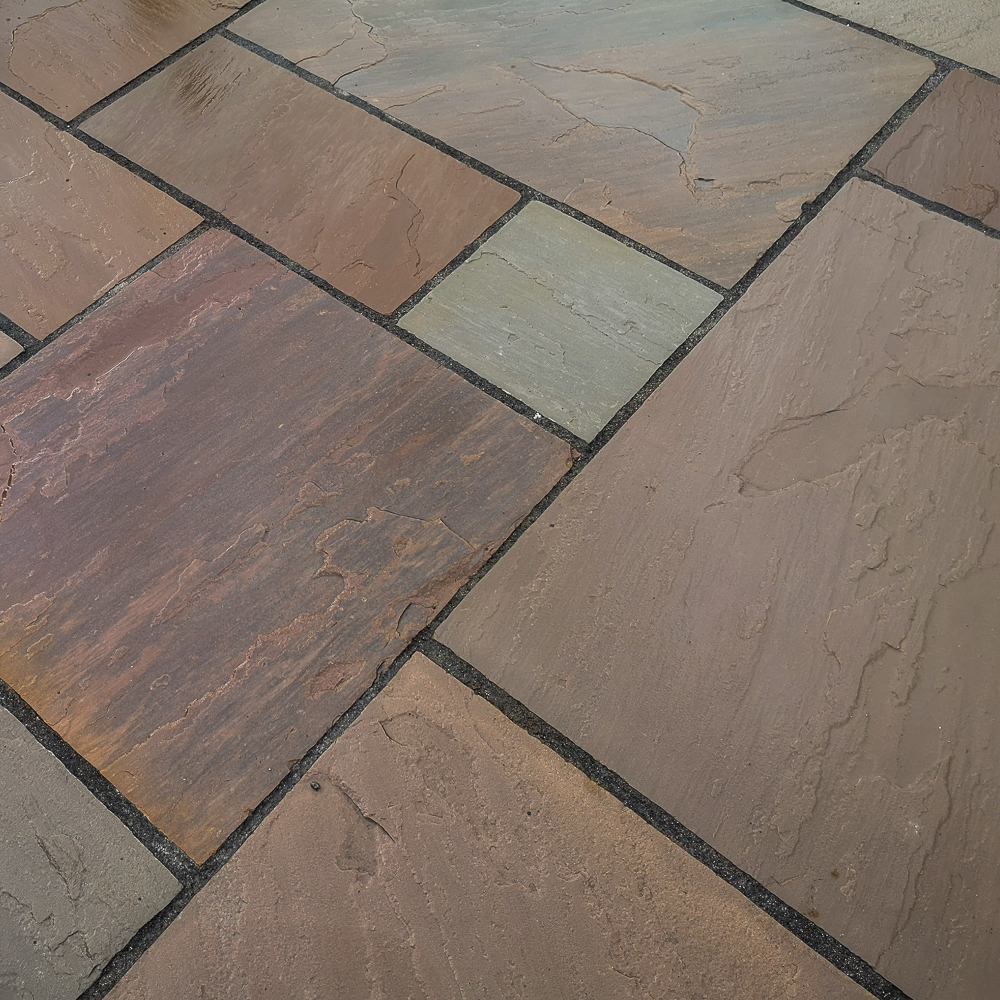 Autumn Brown Patio Slabs