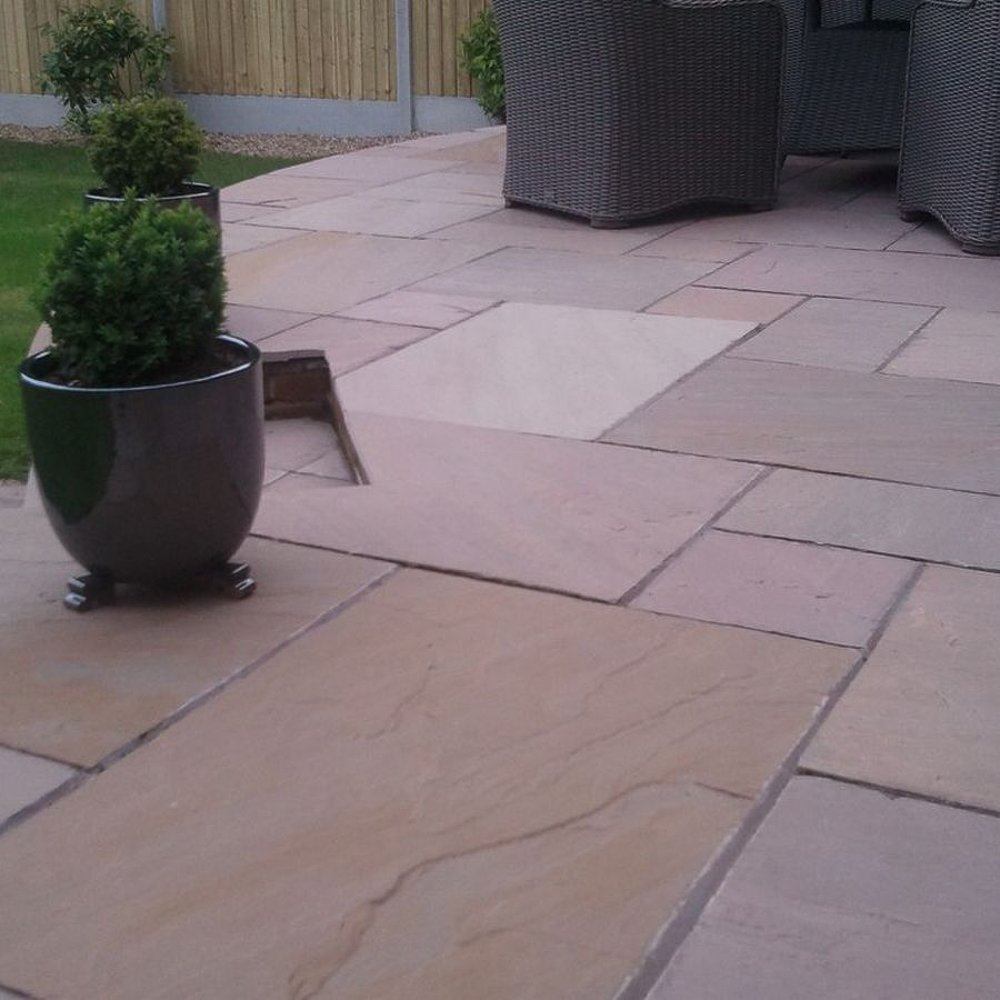 Autumn Brown Patio Slabs