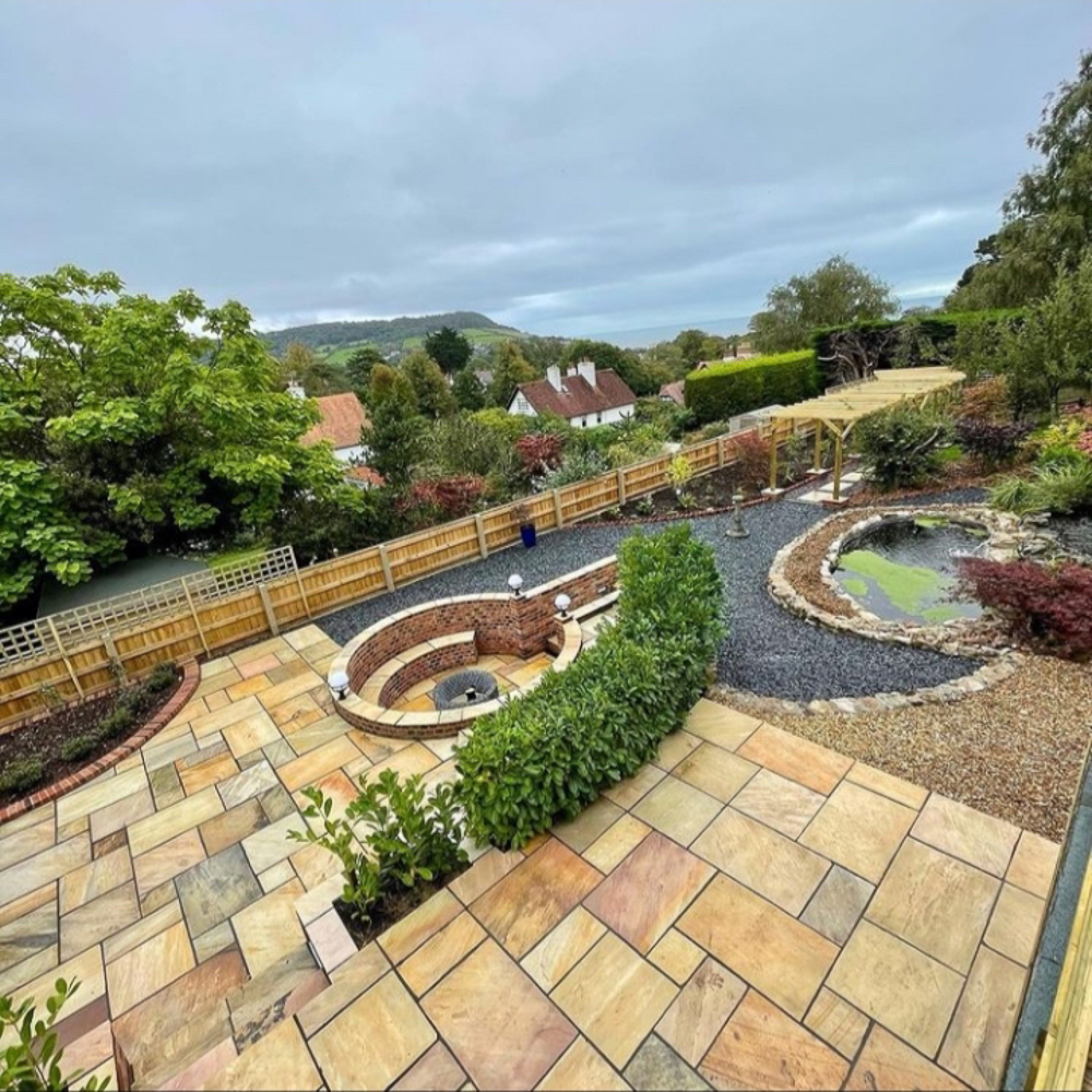 Fossil Buff Natural Sandstone Patio Slabs