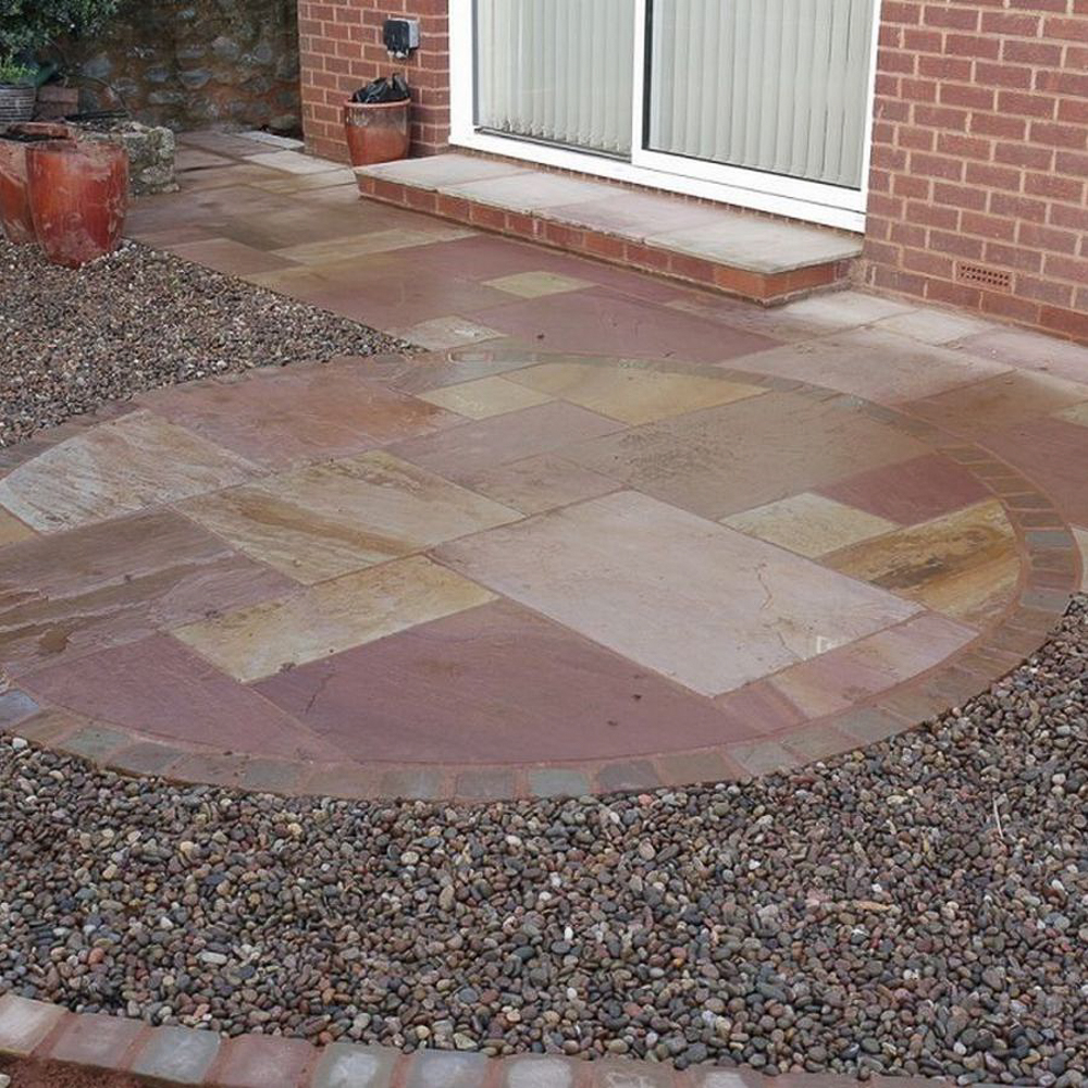 Sunset Modak Natural Sandstone Patio Slabs