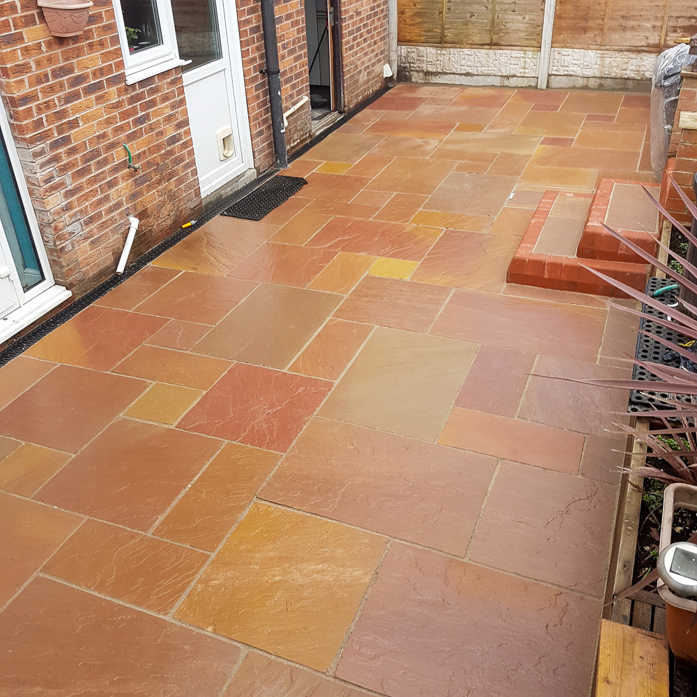 Sunset Modak Natural Sandstone Patio Slabs