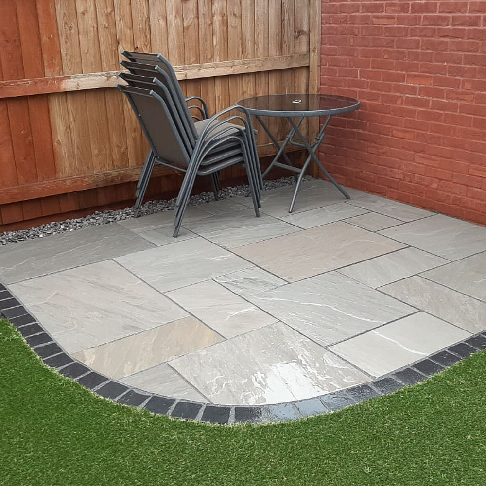 Kandla Grey Natural Sandstone Patio Slabs