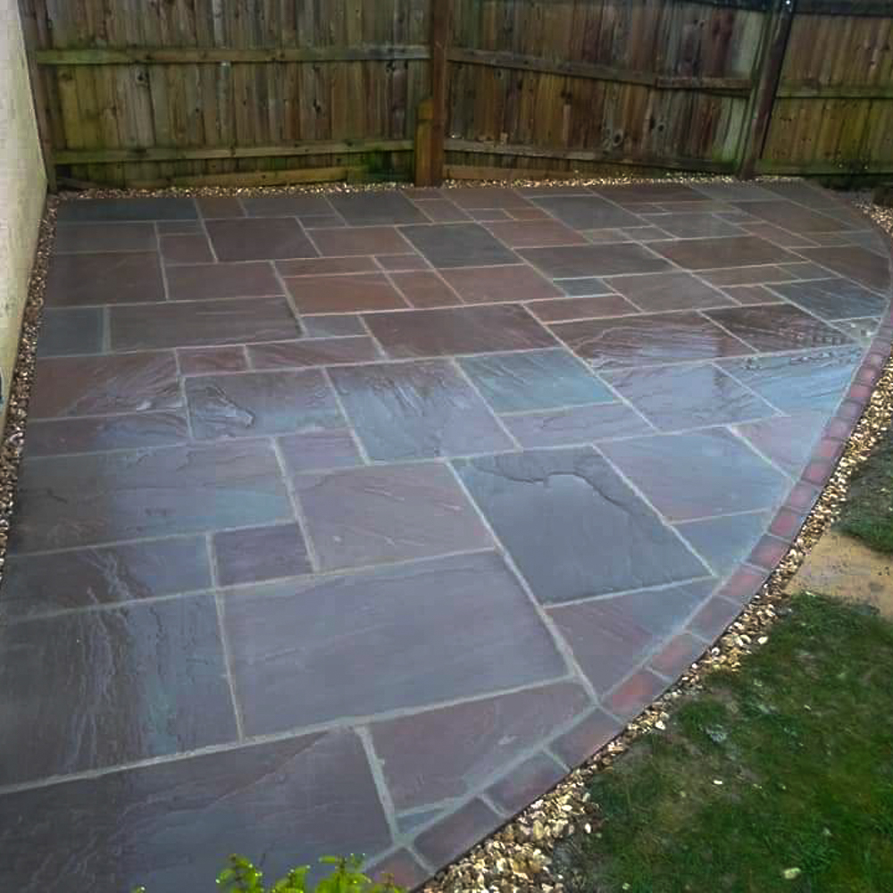 Autumn Brown Patio Slabs