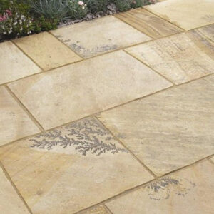 Fossil Buff Natural Sandstone Patio Slabs