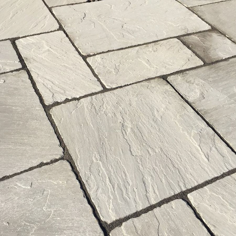 Kandla Grey Aged and Tumble Sandstone Patio Slab