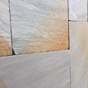 Indian York Aged and Tumbled Sandstone Patio Slabs