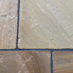 Fossil Buff Aged and Tumbled Patio Slabs