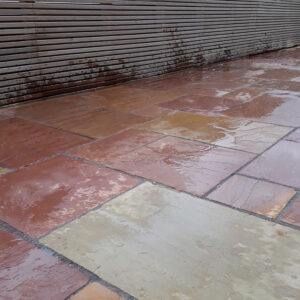 Sunset Modak Aged and Tumbled Sandstone Patio Slabs