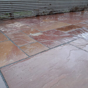 Sunset Modak Aged and Tumbled Sandstone Patio Slabs