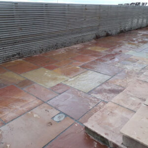 Sunset Modak Aged and Tumbled Sandstone Patio Slabs