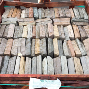 Raj Tumbled Cobbles 200x100 stacked in crate